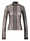 Avavav Mesh Turtleneck Top