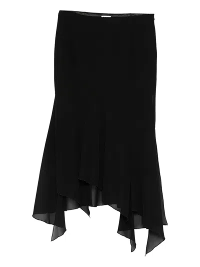 Avavav Ong Draped Skirt Black