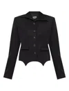 Avavav Petite Pinstripe Jacket In Black