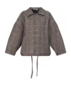 Avavav Plaid Buttoned Jacket In Brown