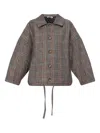 Avavav Plaid Buttoned Jacket In Gray