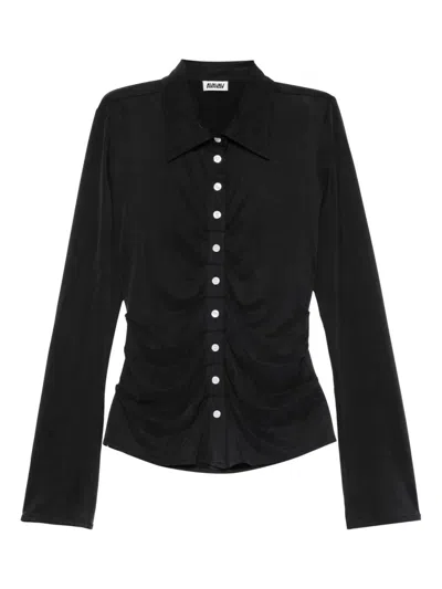 Avavav Pleated Shirt Clothing In Black