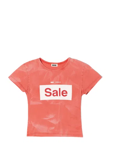 Avavav Woman T-shirt Coral Size M Cotton In Brown