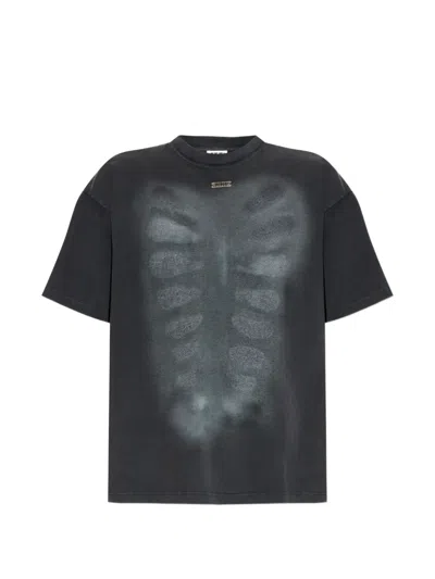 Avavav Skeleton Plaque T-shirt In Black