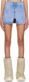 Avavav Ssense Exclusive Purple Denim Miniskirt In Lavender