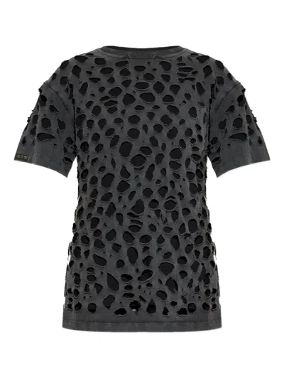 AVAVAV AVAVAV T-SHIRT DISTRESSED BLACK CLOTHING