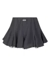 Avavav Tulle Mini Skirt In Gray