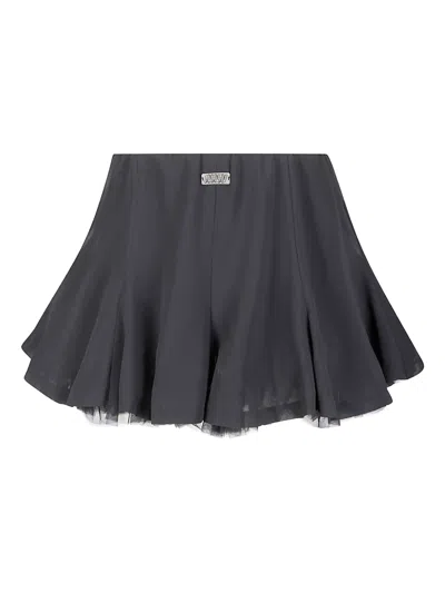 Avavav Tulle Mini Skirt In Gray