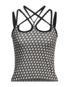 Avavav Woman Top Black Size M Viscose, Polyamide, Elastane In Black