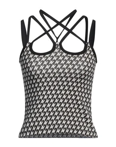Avavav Woman Top Black Size M Viscose, Polyamide, Elastane