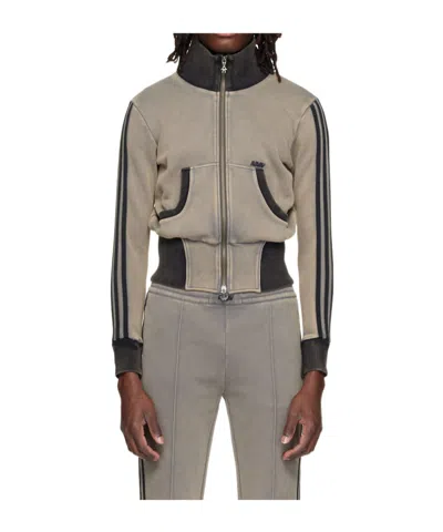 Avavav X Adidas Originals Long-sleeve Stand Collar Sweatshirt In Neutral