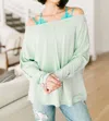Ave Shops Center Stage Sweater In Sage In Multi