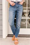 Ave Shops High Waist Slim Fit Jean In Medium Wash In Multi
