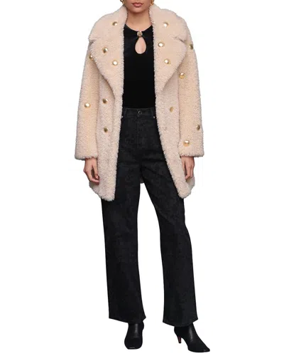 Avec Les Filles Belted Coat In White