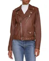 Shop Avec Les Filles Belted Moto Jacket