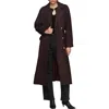 Avec Les Filles Belted Trench Coat In Burgundy