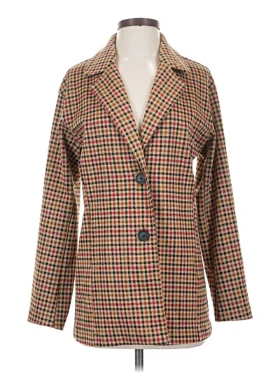 Pre-owned Avec Les Filles Blazer Jacket In Brown