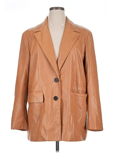Pre-owned Avec Les Filles Blazer Jacket In Brown