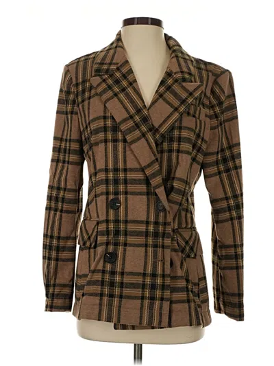 Pre-owned Avec Les Filles Blazer Jacket In Brown