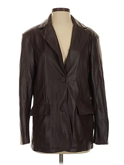 Pre-owned Avec Les Filles Blazer Jacket In Brown