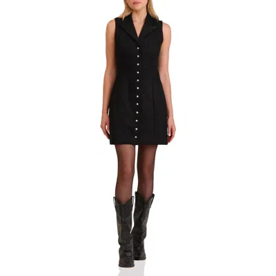 Avec Les Filles Blazer Shirtdress In Black