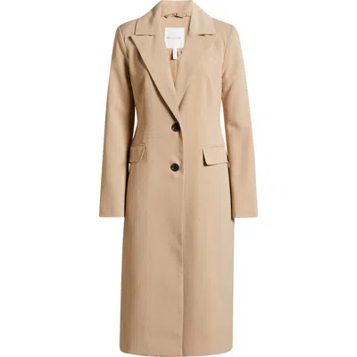 Avec Les Filles Blazer Trench Coat In Blush