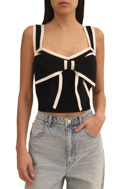 Avec Les Filles Bow Tipped Camisole