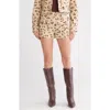 Avec Les Filles Cargo Pocket Shorts In Spring Leopard