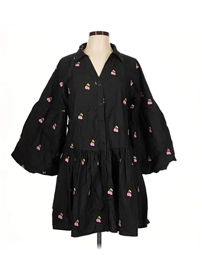 Pre-owned Avec Les Filles Casual Dress In Black