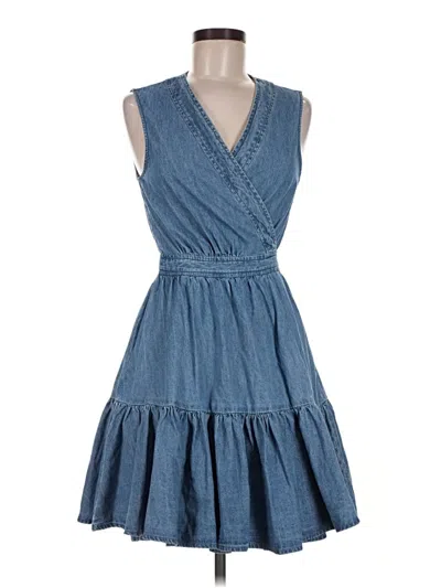 Pre-owned Avec Les Filles Casual Dress In Blue