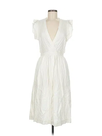 Pre-owned Avec Les Filles Casual Dress In White