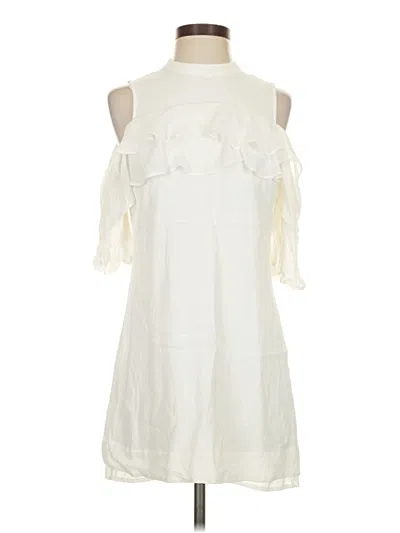 Pre-owned Avec Les Filles Casual Dress In White