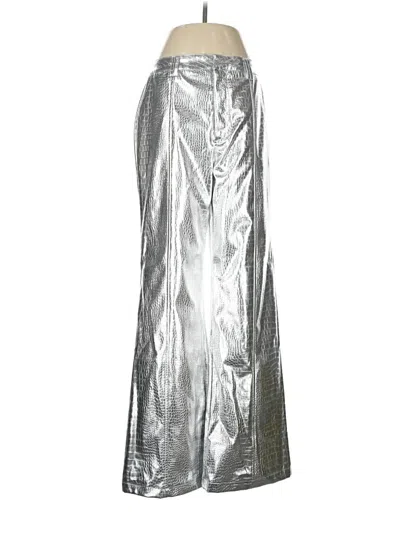 Pre-owned Avec Les Filles Casual Pants In Silver