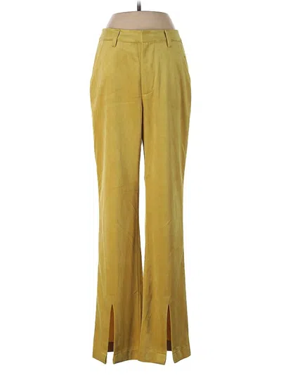 Pre-owned Avec Les Filles Casual Pants In Yellow