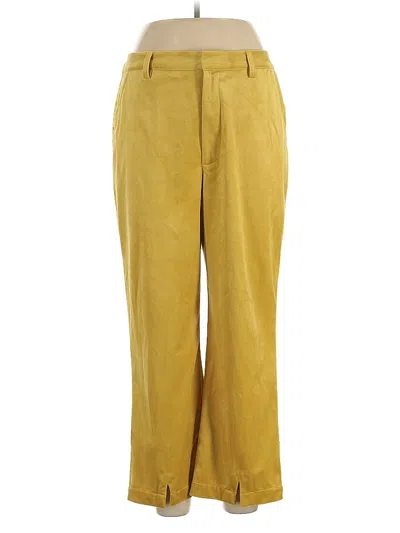 Avec Les Filles Casual Pants In Yellow