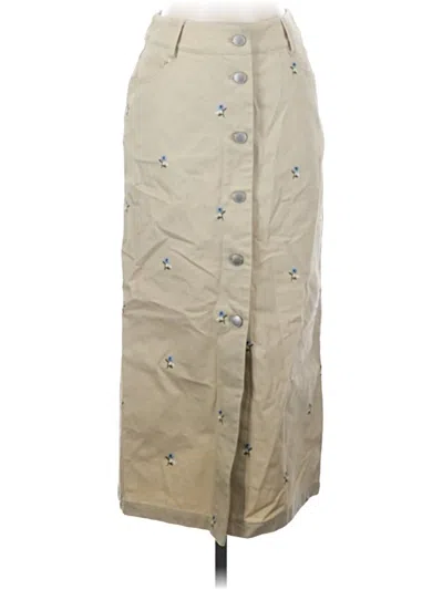 Pre-owned Avec Les Filles Casual Skirt In Tan