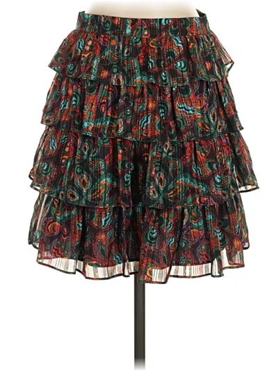 Pre-owned Avec Les Filles Casual Skirt In Teal