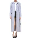 Avec Les Filles Cf Cut Away Coat In Blue