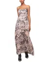 Avec Les Filles Chiffon Maxi Dress
