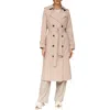 Avec Les Filles City Relaxed Water Resistant Belted Trench Coat In Tan