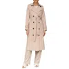 Avec Les Filles City Relaxed Water Resistant Belted Trench Coat In Tan