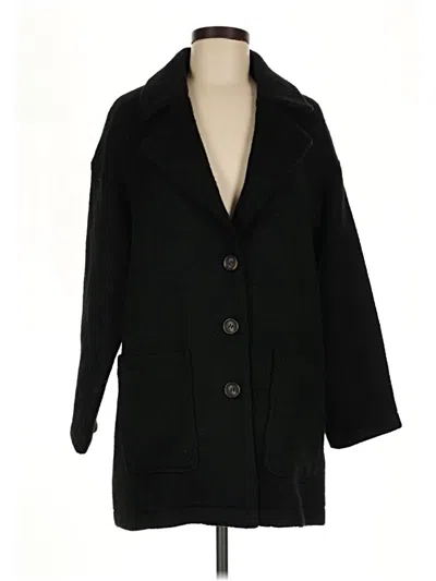 Pre-owned Avec Les Filles Coat In Black