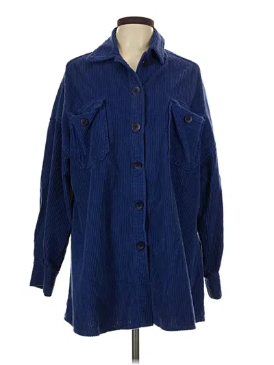 Pre-owned Avec Les Filles Coat In Blue