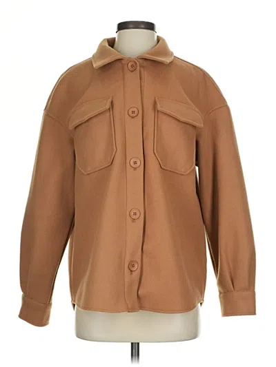 Pre-owned Avec Les Filles Coat In Brown