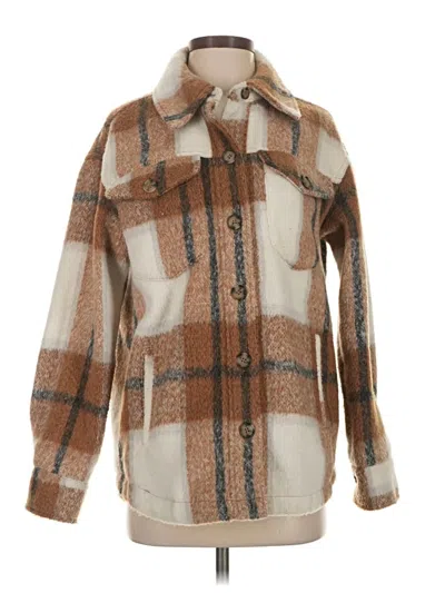Pre-owned Avec Les Filles Coat In Brown