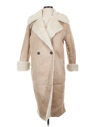 Pre-owned Avec Les Filles Coat In Brown