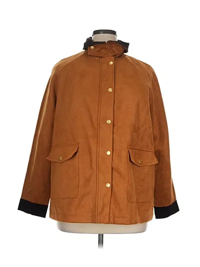 Pre-owned Avec Les Filles Coat In Brown