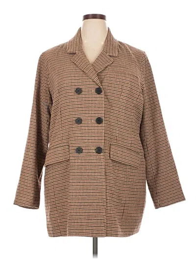 Pre-owned Avec Les Filles Coat In Brown