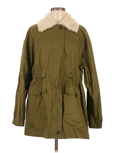 Pre-owned Avec Les Filles Coat In Green