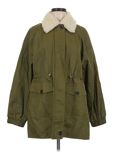 Pre-owned Avec Les Filles Coat In Green